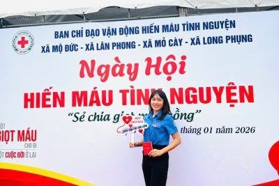 Hưởng ứng phong trào Hiến máu nhân đạo theo Kế hoạch vận động Hiến máu tình nguyện năm 2026 của UBND xã Long Phụng với chỉ tiêu giao đợt 1(tháng 1) Trường mầm non Đức Hiệp đã nhiệt tình, cố gắng, tích cực tham gia với tinh thần tự nguyện, trách nhiệm và đã vượt chỉ tiêu. Đây là một tinh thần đoàn kết, tương thân tương ái, chung tay vì sức khỏe cộng đồng. Một giọt máu cho đi là một cuộc đời ở lại. Qua đó, chúng ta cần nên chung tay phát động, biết yêu thương, chia sẻ, giúp đỡ…để cuộc sống này ngày càng tốt đẹp hơn.